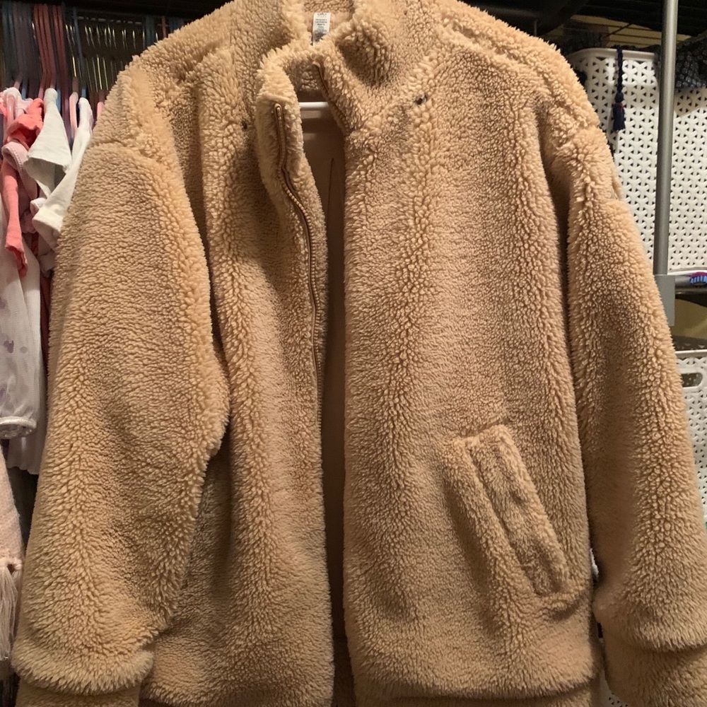 Alo Norte sherpa teddy coat no hood XS